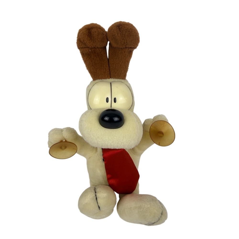 Vintage Odie Garfield Plush Suction Cup Window Toy Fine Toy Co 1978 PAWS - BG